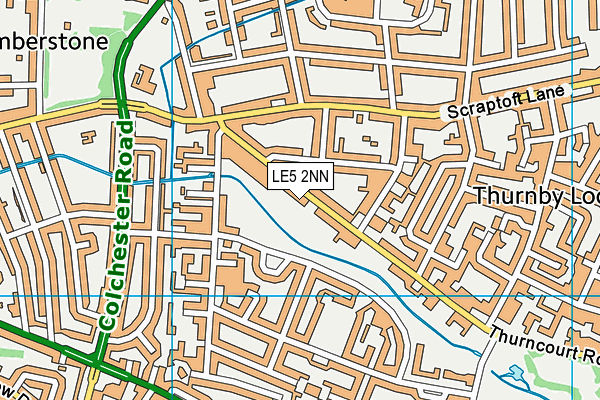 LE5 2NN map - OS VectorMap District (Ordnance Survey)