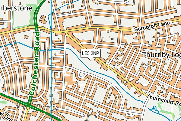 LE5 2NP map - OS VectorMap District (Ordnance Survey)