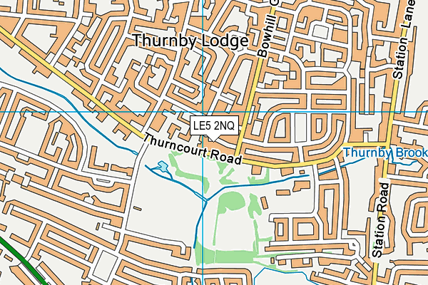 LE5 2NQ map - OS VectorMap District (Ordnance Survey)