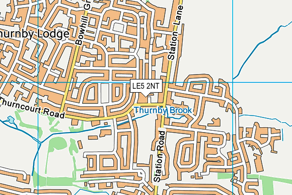 LE5 2NT map - OS VectorMap District (Ordnance Survey)