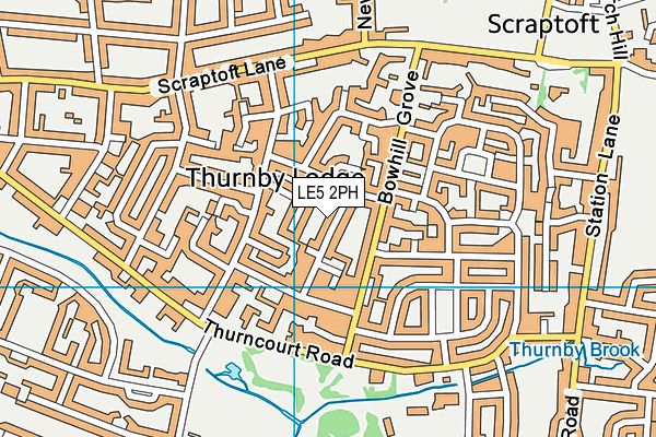 LE5 2PH map - OS VectorMap District (Ordnance Survey)