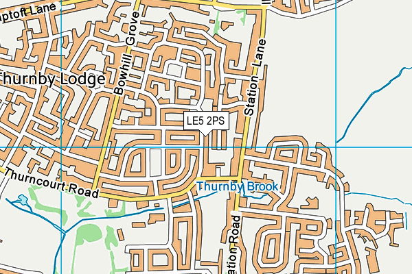 LE5 2PS map - OS VectorMap District (Ordnance Survey)