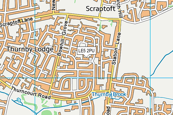 LE5 2PU map - OS VectorMap District (Ordnance Survey)