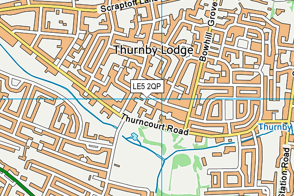 LE5 2QP map - OS VectorMap District (Ordnance Survey)