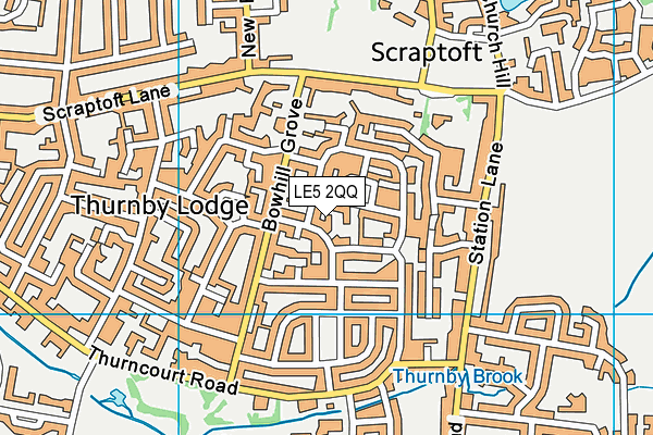 LE5 2QQ map - OS VectorMap District (Ordnance Survey)