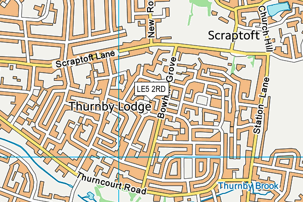 LE5 2RD map - OS VectorMap District (Ordnance Survey)