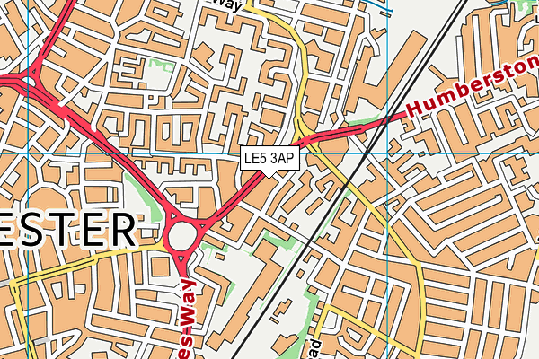 LE5 3AP map - OS VectorMap District (Ordnance Survey)