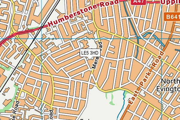 LE5 3HD map - OS VectorMap District (Ordnance Survey)