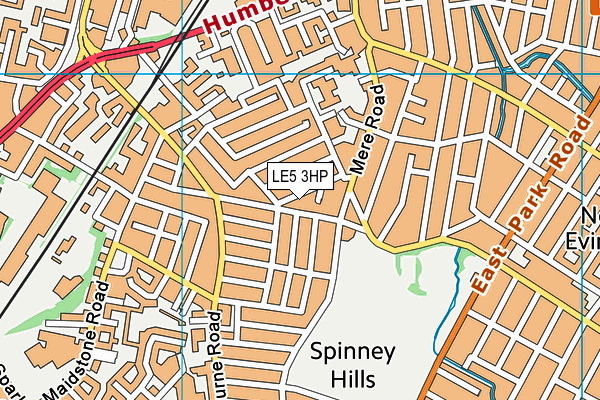 LE5 3HP map - OS VectorMap District (Ordnance Survey)