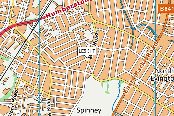 LE5 3HT map - OS VectorMap District (Ordnance Survey)