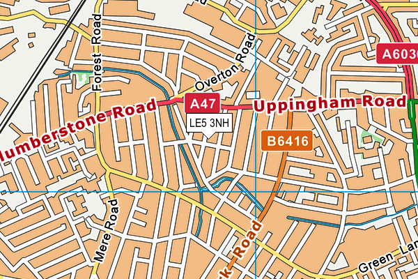 LE5 3NH map - OS VectorMap District (Ordnance Survey)