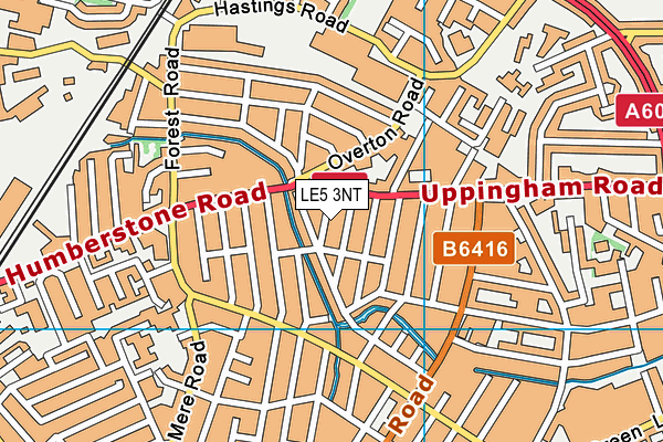 LE5 3NT map - OS VectorMap District (Ordnance Survey)