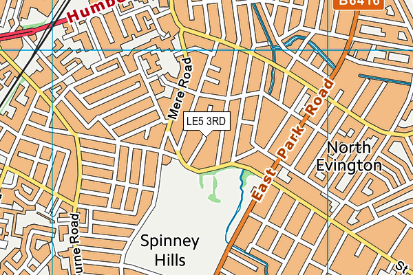 LE5 3RD map - OS VectorMap District (Ordnance Survey)