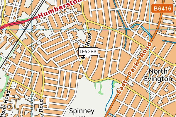 LE5 3RS map - OS VectorMap District (Ordnance Survey)