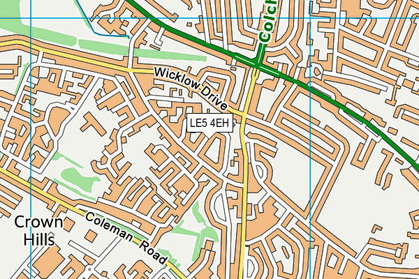 LE5 4EH map - OS VectorMap District (Ordnance Survey)