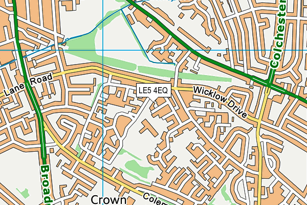 LE5 4EQ map - OS VectorMap District (Ordnance Survey)