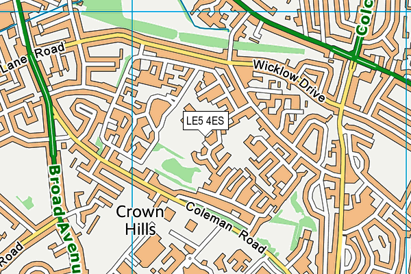 Rowlatts Mead Primary Academy map (LE5 4ES) - OS VectorMap District (Ordnance Survey)
