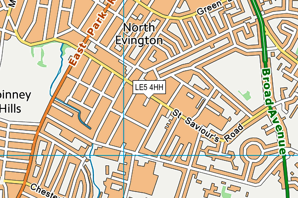 LE5 4HH map - OS VectorMap District (Ordnance Survey)