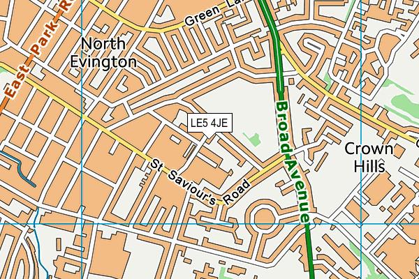 Map of BUX PLUMBING CENTRE LTD at district scale