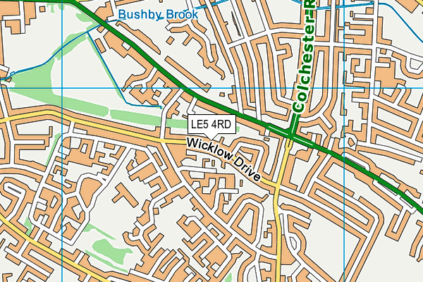 LE5 4RD map - OS VectorMap District (Ordnance Survey)