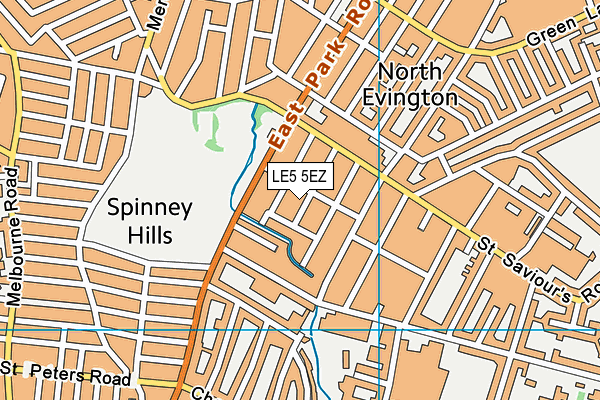 Spinney Hill Primary School map (LE5 5EZ) - OS VectorMap District (Ordnance Survey)