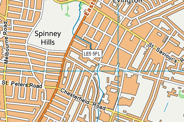 S & S Fitness map (LE5 5FL) - OS VectorMap District (Ordnance Survey)
