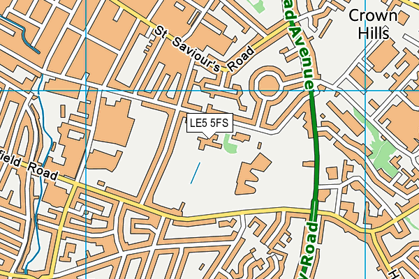 Coleman Primary School map (LE5 5FS) - OS VectorMap District (Ordnance Survey)