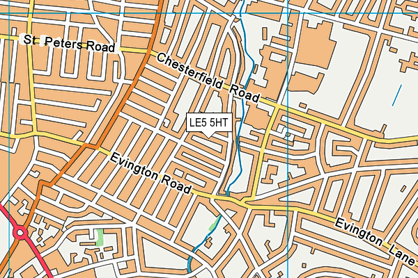 LE5 5HT map - OS VectorMap District (Ordnance Survey)