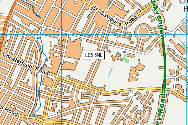 LE5 5NL map - OS VectorMap District (Ordnance Survey)