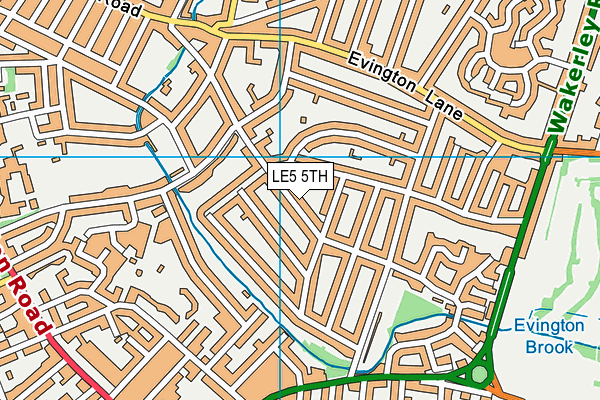 LE5 5TH map - OS VectorMap District (Ordnance Survey)