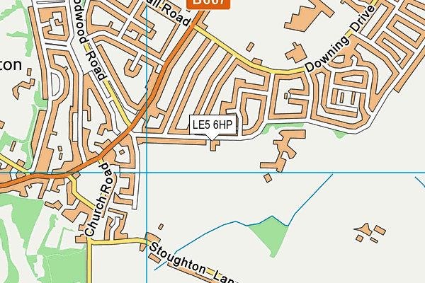 Judgemeadow Community College map (LE5 6HP) - OS VectorMap District (Ordnance Survey)