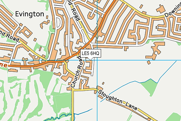 LE5 6HQ map - OS VectorMap District (Ordnance Survey)