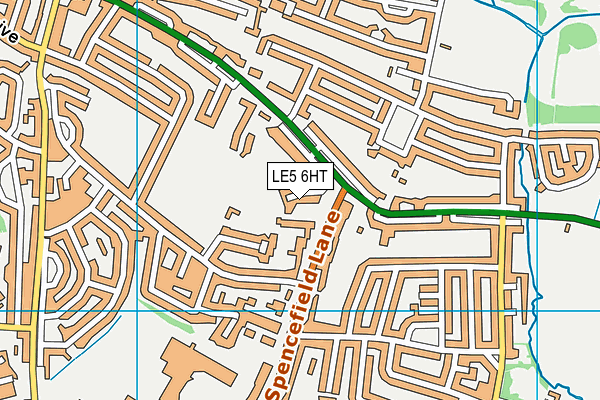 LE5 6HT map - OS VectorMap District (Ordnance Survey)