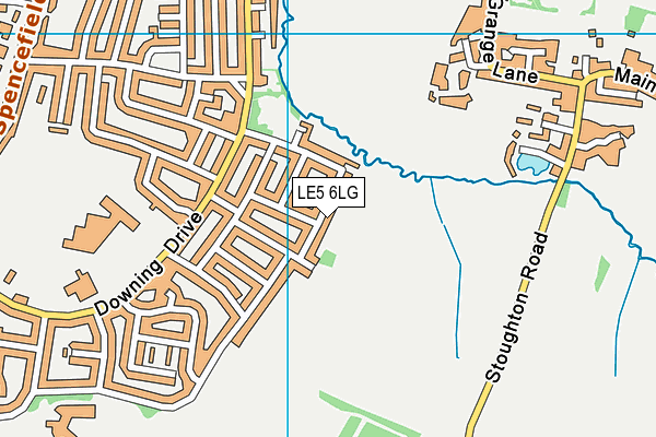 LE5 6LG map - OS VectorMap District (Ordnance Survey)