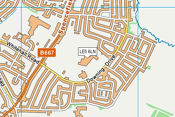 The City Of Leicester College map (LE5 6LN) - OS VectorMap District (Ordnance Survey)