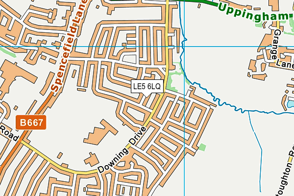 LE5 6LQ map - OS VectorMap District (Ordnance Survey)