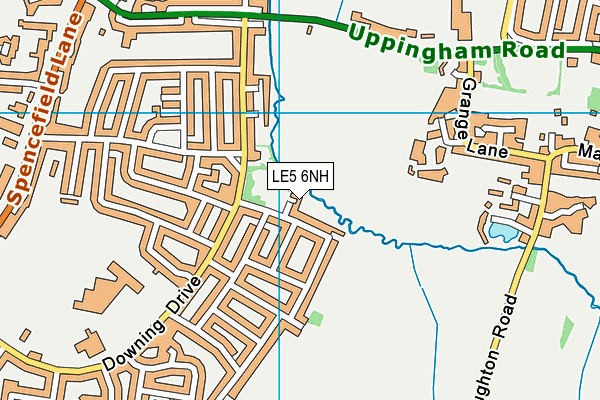 LE5 6NH map - OS VectorMap District (Ordnance Survey)