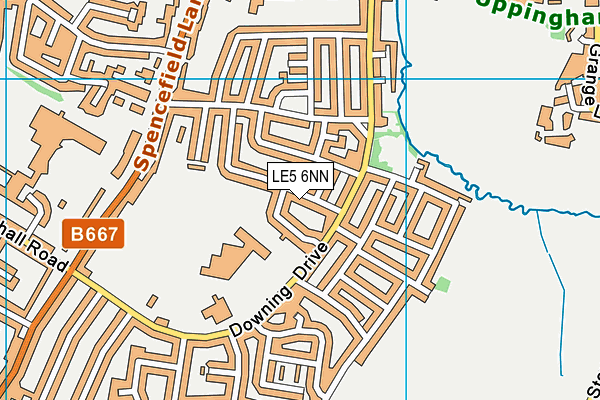 LE5 6NN map - OS VectorMap District (Ordnance Survey)