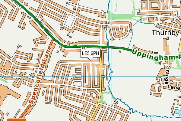LE5 6PH map - OS VectorMap District (Ordnance Survey)