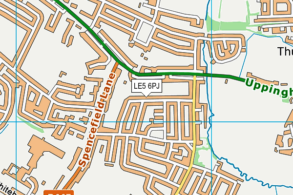 LE5 6PJ map - OS VectorMap District (Ordnance Survey)