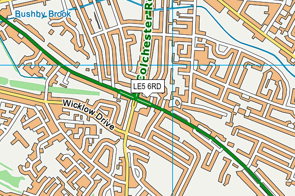LE5 6RD map - OS VectorMap District (Ordnance Survey)