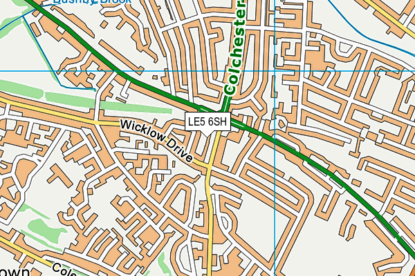 LE5 6SH map - OS VectorMap District (Ordnance Survey)