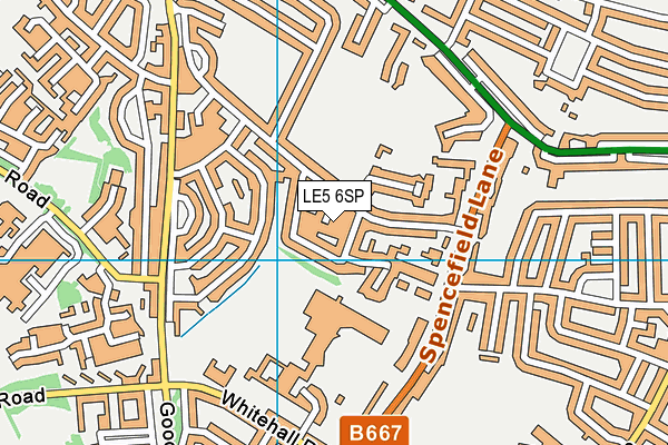 LE5 6SP map - OS VectorMap District (Ordnance Survey)