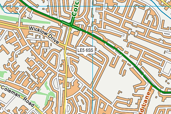 LE5 6SS map - OS VectorMap District (Ordnance Survey)