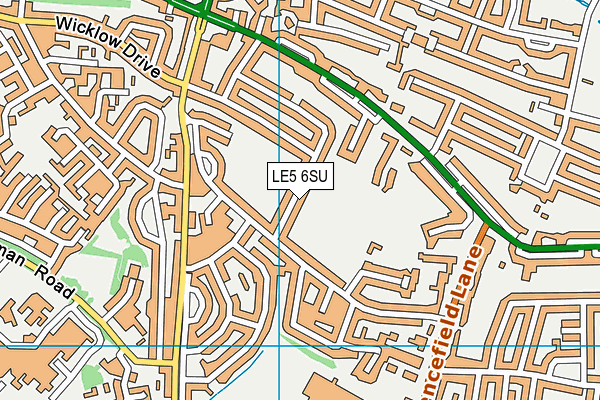 LE5 6SU map - OS VectorMap District (Ordnance Survey)