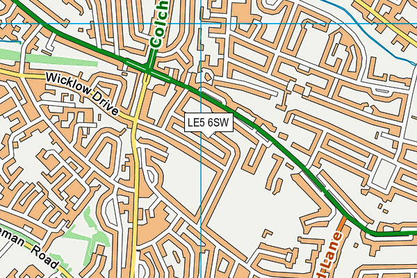 LE5 6SW map - OS VectorMap District (Ordnance Survey)