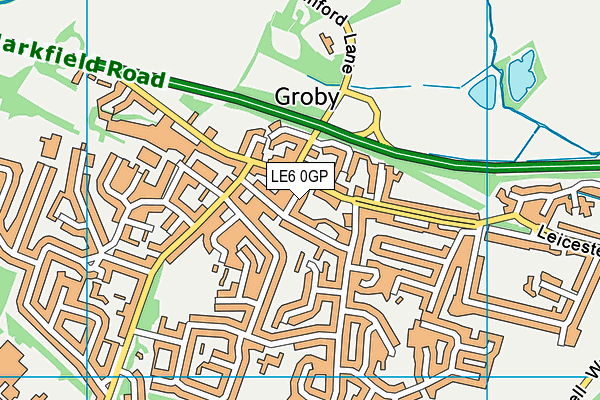 LE6 0GP map - OS VectorMap District (Ordnance Survey)