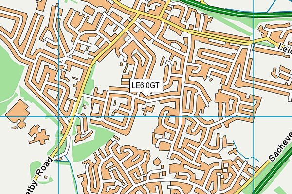Elizabeth Woodville Primary School map (LE6 0GT) - OS VectorMap District (Ordnance Survey)