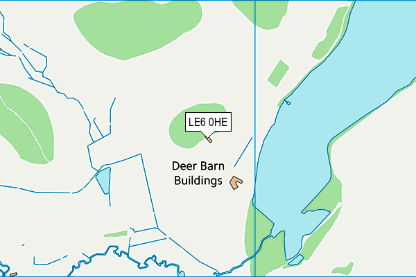 LE6 0HE map - OS VectorMap District (Ordnance Survey)