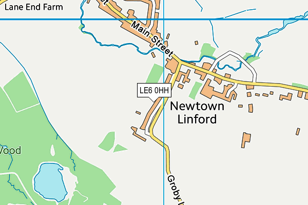 LE6 0HH map - OS VectorMap District (Ordnance Survey)
